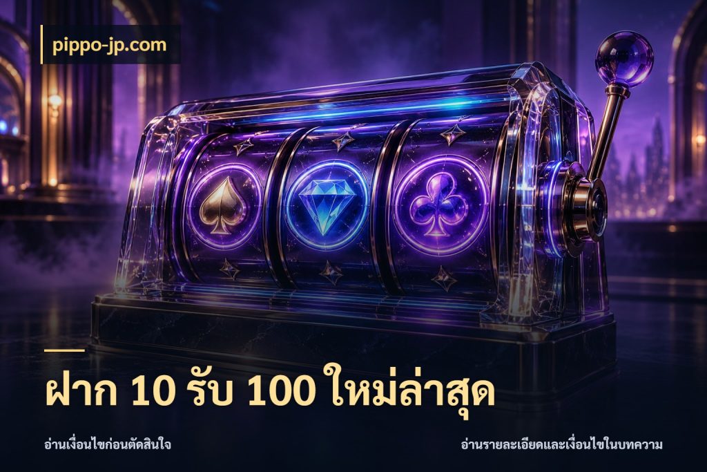ฝาก 10 รับ 100 ใหม่ล่าสุด เปิดมุมโปรให้เข้ากับเกมแนวโปรด สไตล์ pippo-jp.com