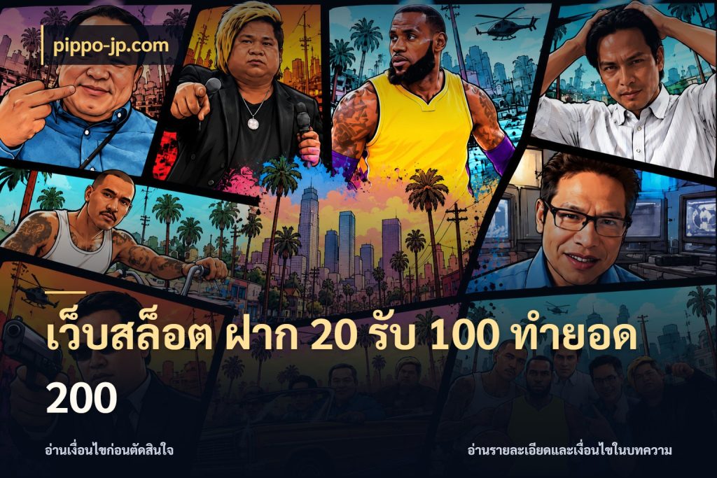 เว็บสล็อต ฝาก 20 รับ 100 ทำยอด 200 ยอดฝากและยอดรับในมุมของคนชอบลุ้น สไตล์ pippo-jp.com