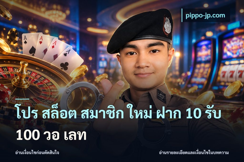 โปร สล็อต สมาชิก ใหม่ ฝาก 10 รับ 100 วอ เลท