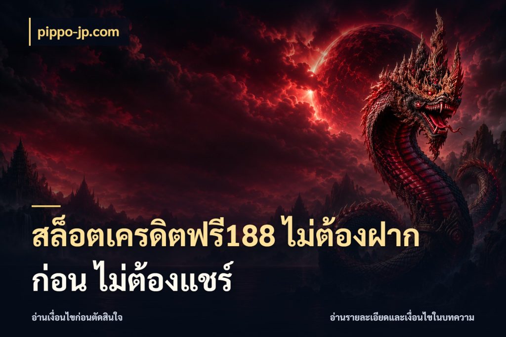 สล็อตเครดิตฟรี188 ไม่ต้องฝาก ก่อน ไม่ต้องแชร์ pippo-jp.com จากชื่อเครดิตฟรีสู่ความสนุกที่เข้าใจได้