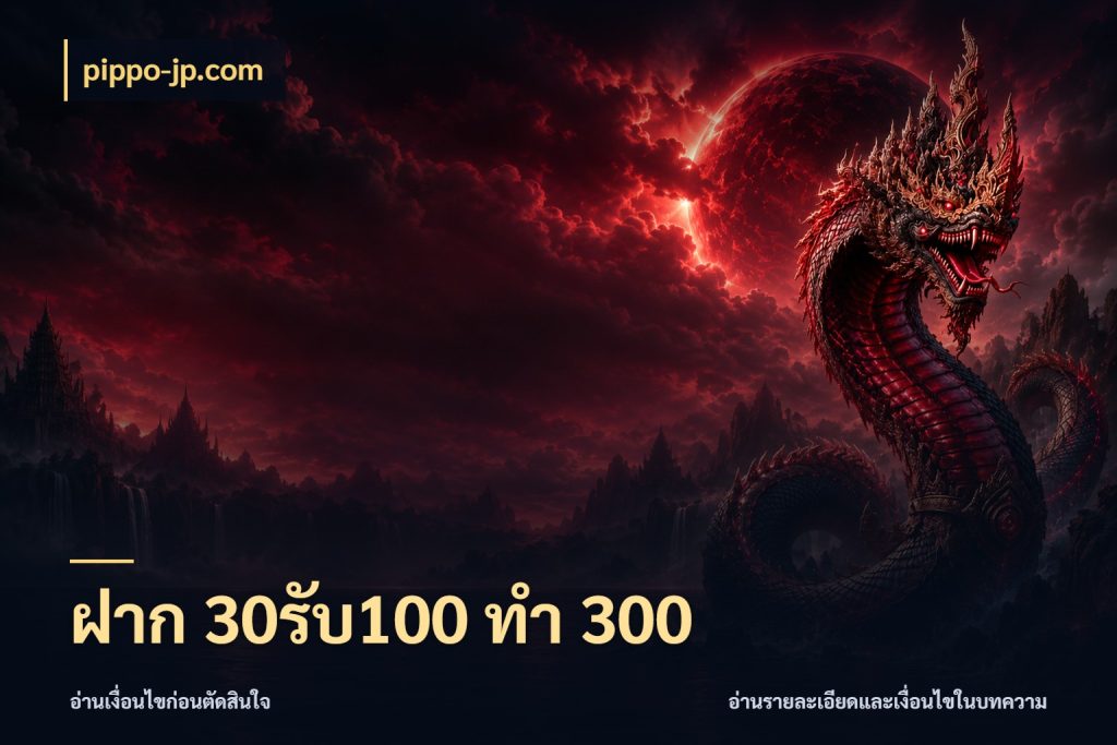 ฝาก 30รับ100 ทำ 300 pippo-jp.com ยอดฝากและยอดรับในมุมของคนชอบลุ้น