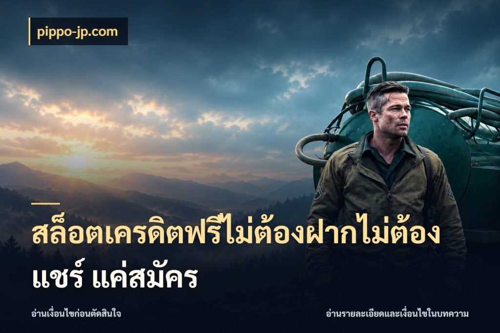 สล็อตเครดิตฟรีไม่ต้องฝากไม่ต้องแชร์ แค่สมัคร เครดิตแต่ละรูปแบบมีมุมไหนให้ดู กับ pippo-jp.com