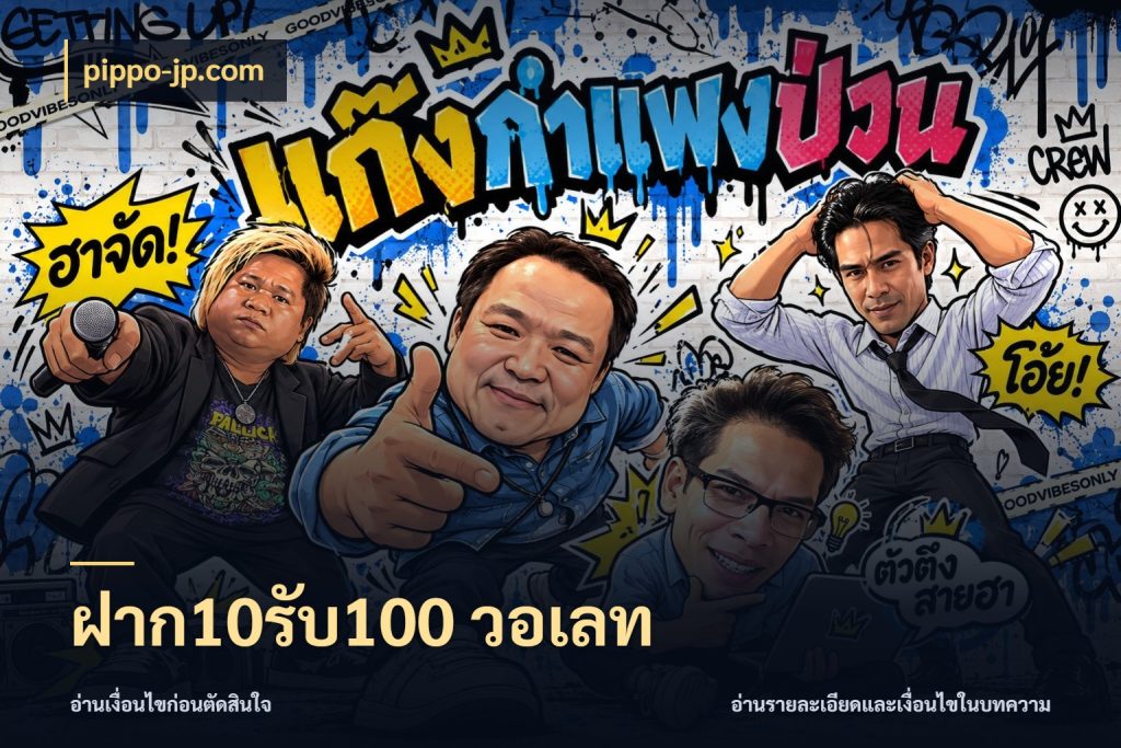 ฝาก10รับ100 วอเลท เปิดมุมโปรให้เข้ากับเกมแนวโปรด กับ pippo-jp.com