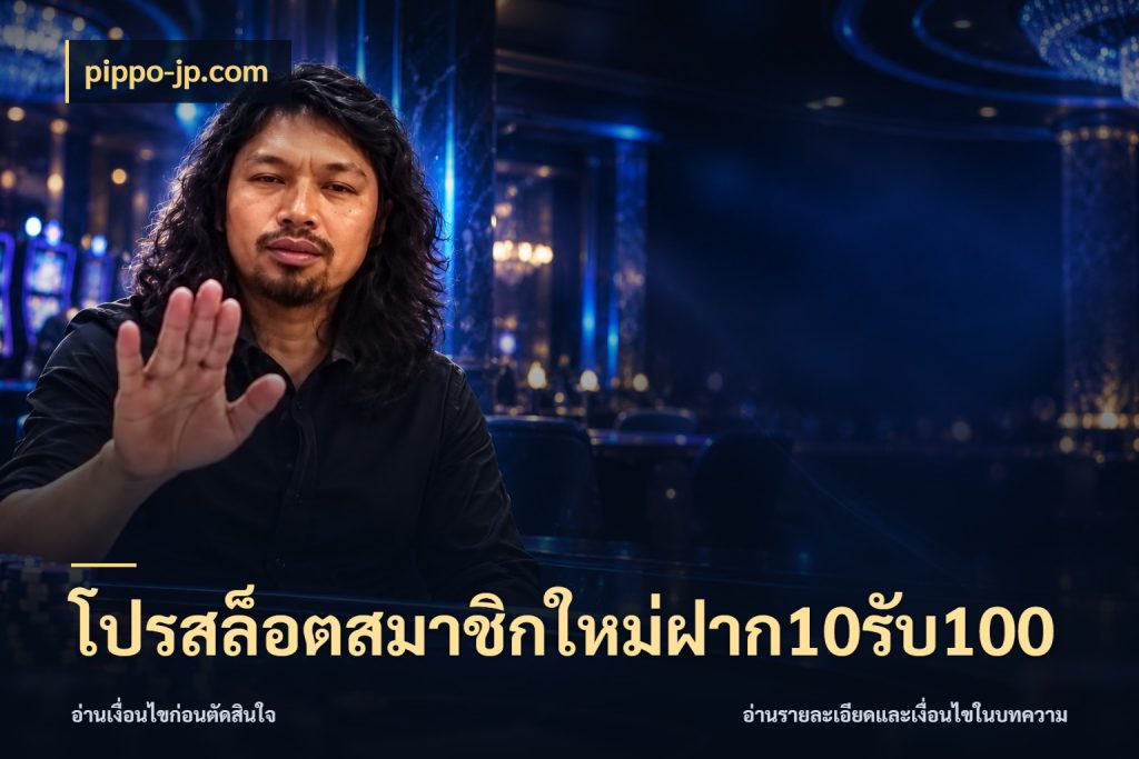 โปรสล็อตสมาชิกใหม่ฝาก10รับ100 เปิดมุมโปรให้เข้ากับเกมแนวโปรด ในมุม pippo-jp.com