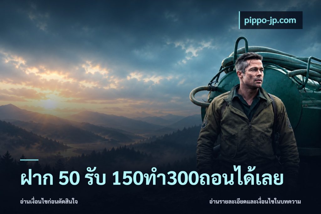 ฝาก 50 รับ 150ทำ300ถอนได้เลย