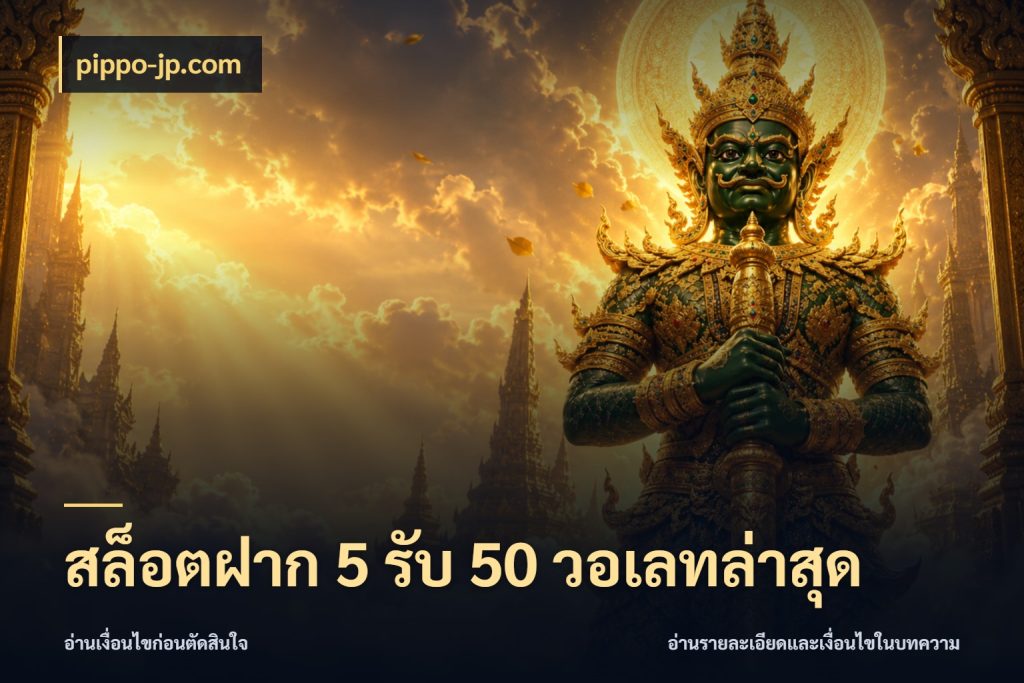 สล็อตฝาก 5 รับ 50 วอเลทล่าสุด รูปแบบโบนัสกับสิทธิ์ของสายเกม กับ pippo-jp.com