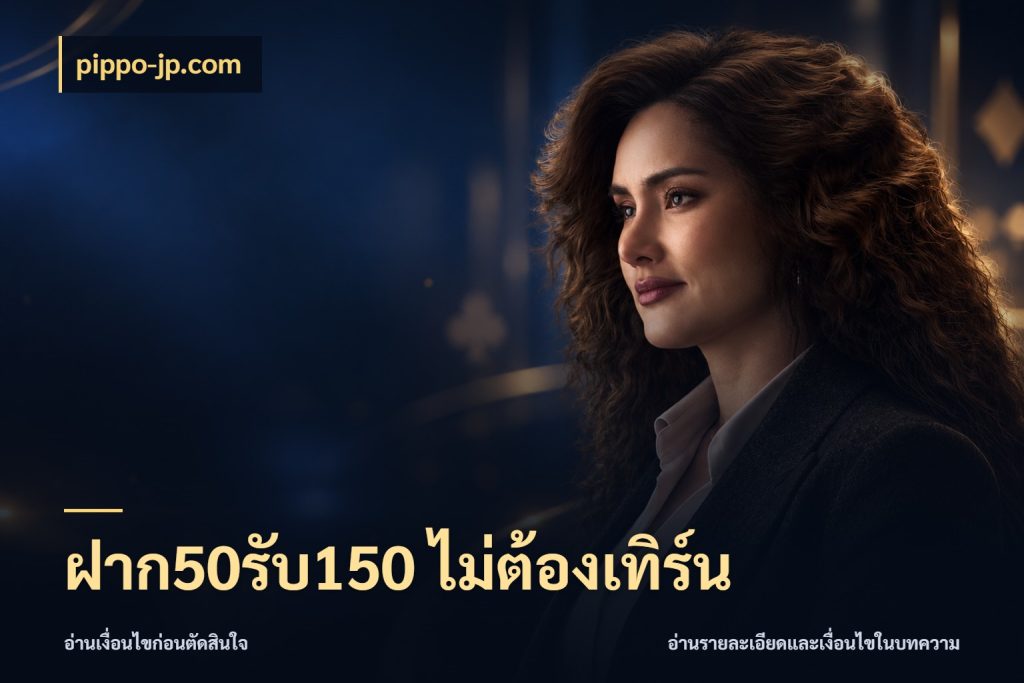 ฝาก50รับ150 ไม่ต้องเทิร์น จับคู่โบนัสกับสไตล์เกมที่ชอบ ในมุม pippo-jp.com
