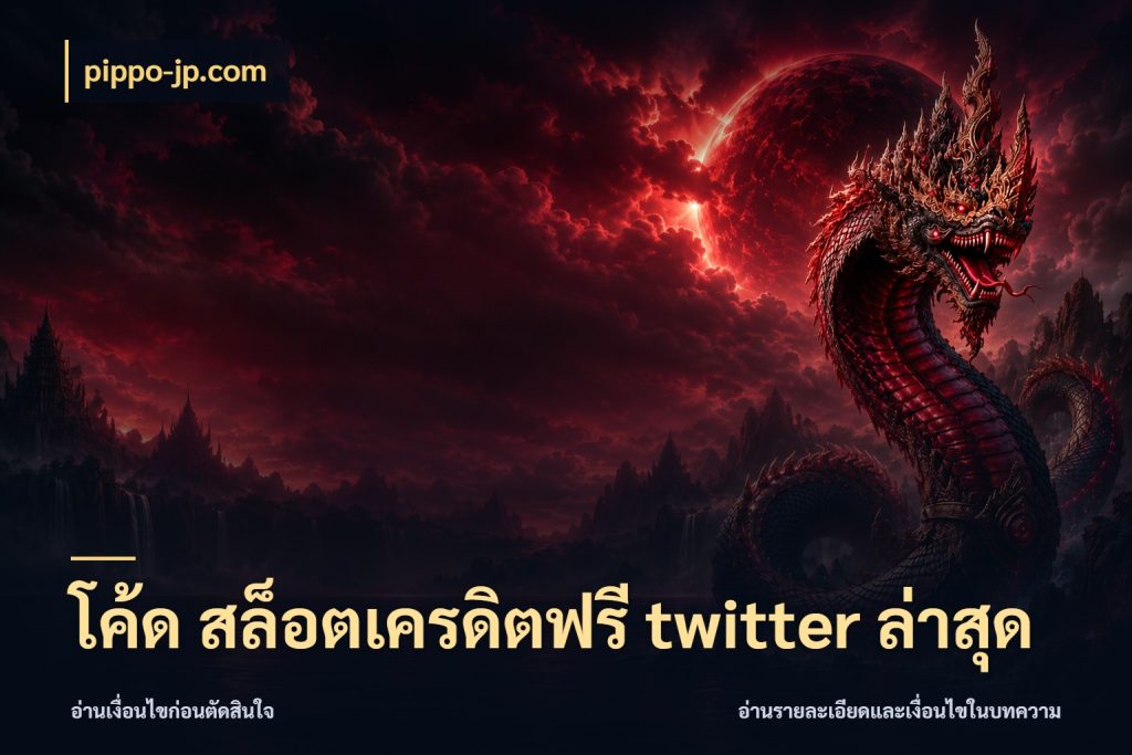 โค้ด สล็อตเครดิตฟรี twitter ล่าสุด เครดิตฟรีกับจังหวะลุ้นที่คุณเลือก ในมุม pippo-jp.com