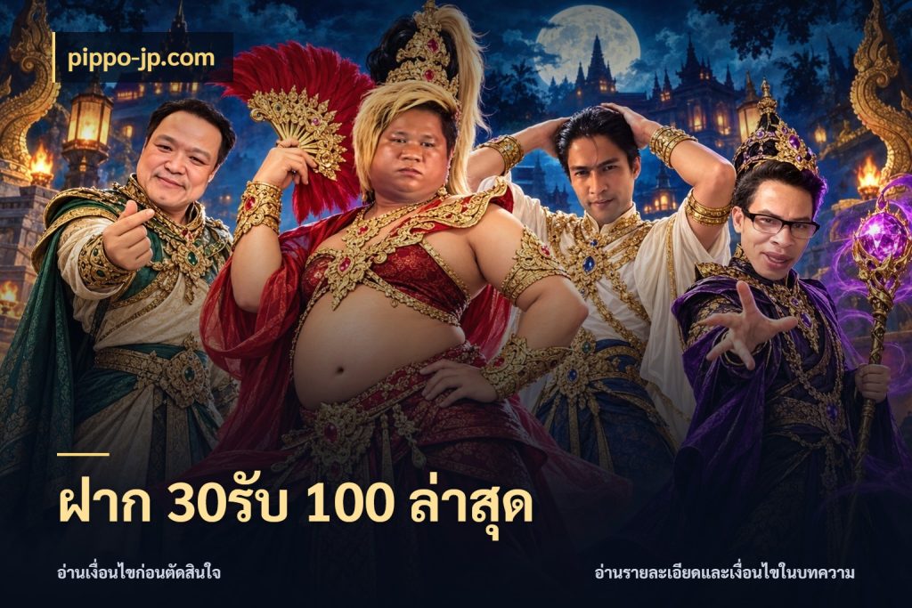 ฝาก 30รับ 100 ล่าสุด pippo-jp.com รูปแบบโบนัสกับสิทธิ์ของสายเกม