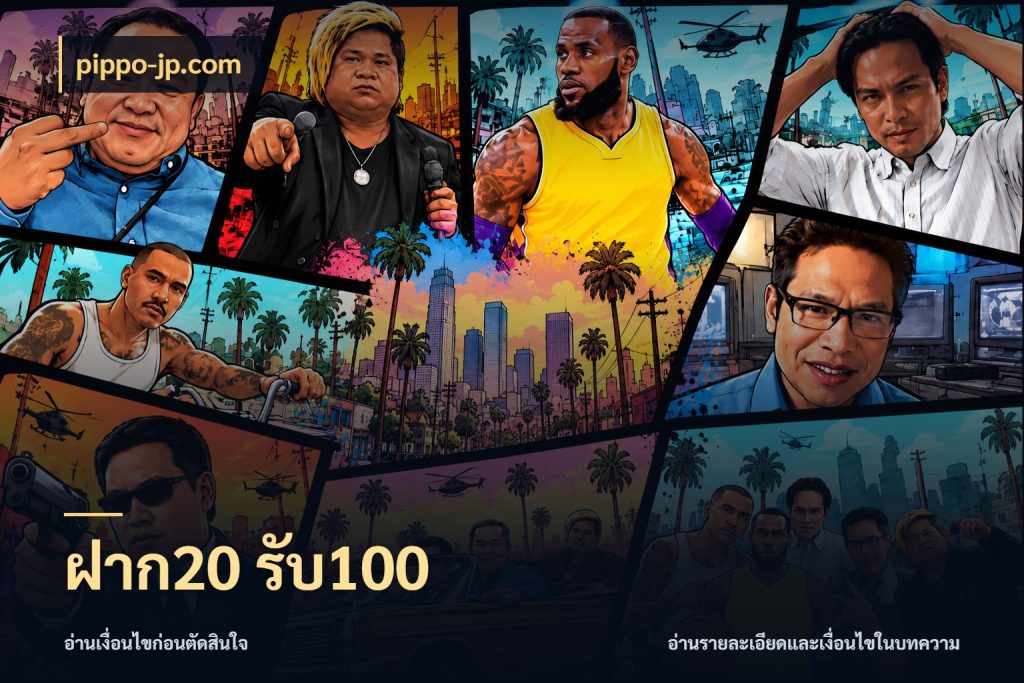 ฝาก20 รับ100 เปิดมุมโปรให้เข้ากับเกมแนวโปรด ในมุม pippo-jp.com