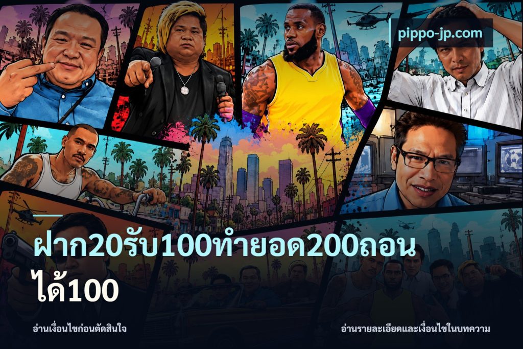 ฝาก20รับ100ทํายอด200ถอนได้100