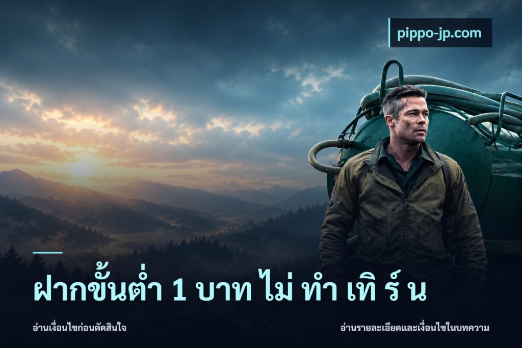 ฝากขั้นต่ำ 1 บาท ไม่ ทำ เทิ ร์ น