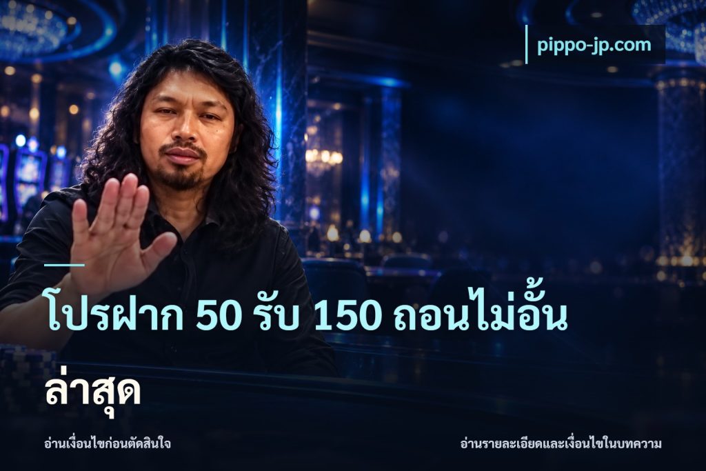 โปรฝาก 50 รับ 150 ถอนไม่อั้นล่าสุด