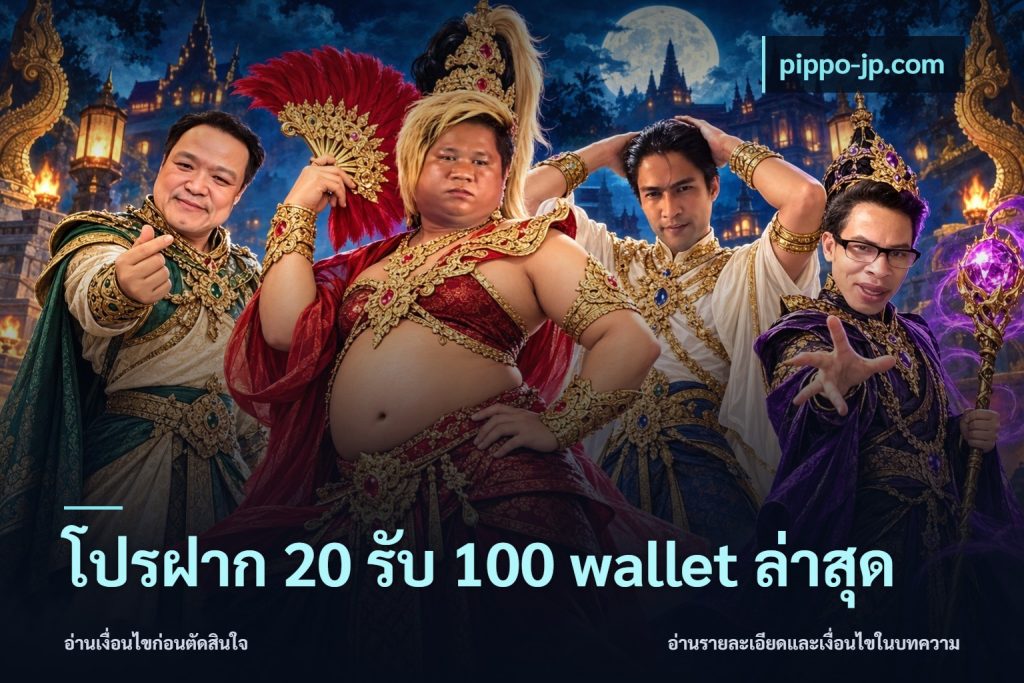 โปรฝาก 20 รับ 100 wallet ล่าสุด