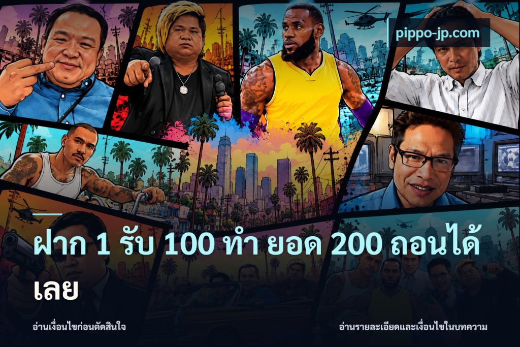 ฝาก 1 รับ 100 ทํา ยอด 200 ถอนได้เลย