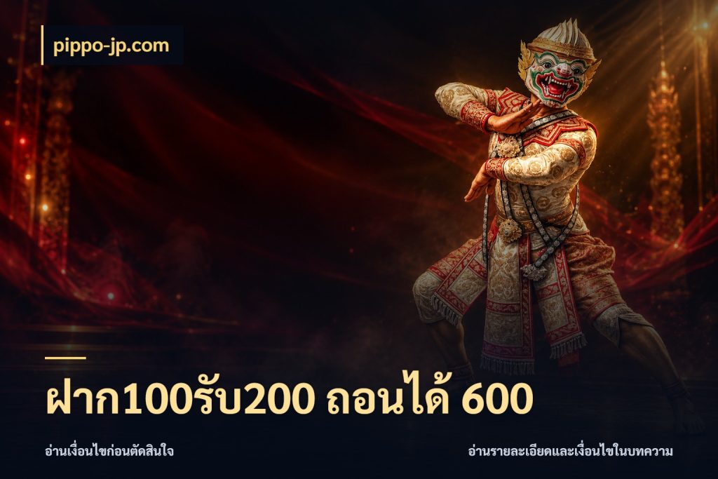 ฝาก100รับ200 ถอนได้ 600 จุดเด่นของเครดิตที่คนชอบเกมอยากรู้ สไตล์ pippo-jp.com