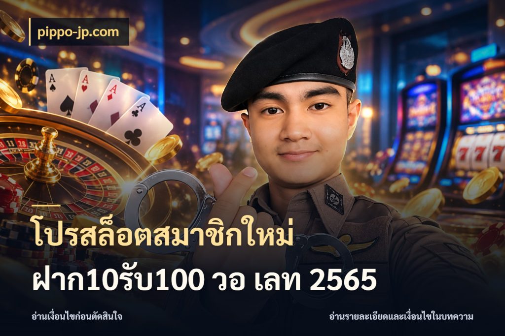 โปรสล็อตสมาชิกใหม่ ฝาก10รับ100 วอ เลท 2565 จับคู่โบนัสกับสไตล์เกมที่ชอบ กับ pippo-jp.com
