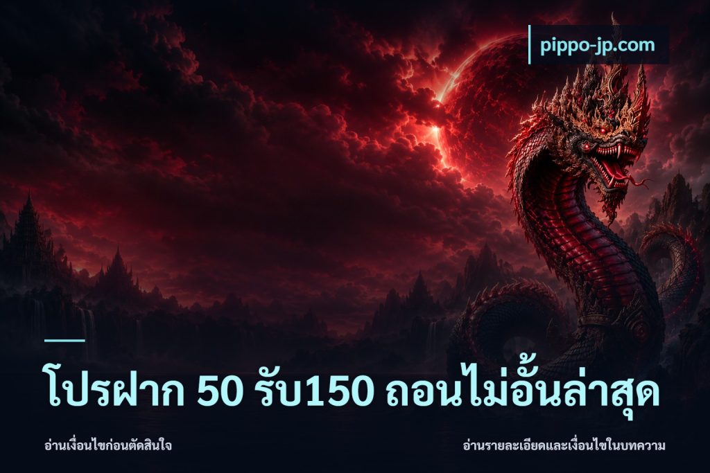 โปรฝาก 50 รับ150 ถอนไม่อั้นล่าสุด
