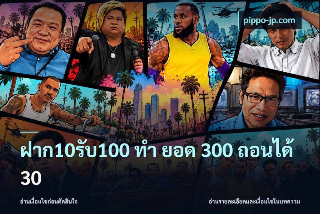 ฝาก10รับ100 ทํา ยอด 300 ถอนได้ 30
