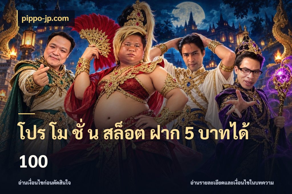 โปร โม ชั่ น สล็อต ฝาก 5 บาทได้ 100 เครดิตกับรูปแบบโปรที่ตรงใจ สไตล์ pippo-jp.com