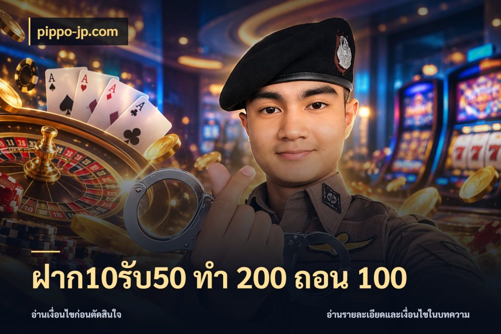 ฝาก10รับ50 ทํา 200 ถอน 100 pippo-jp.com จับคู่โบนัสกับสไตล์เกมที่ชอบ