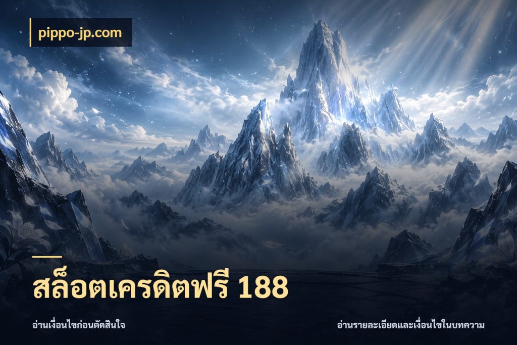 สล็อตเครดิตฟรี 188 จากชื่อเครดิตฟรีสู่ความสนุกที่เข้าใจได้ กับ pippo-jp.com