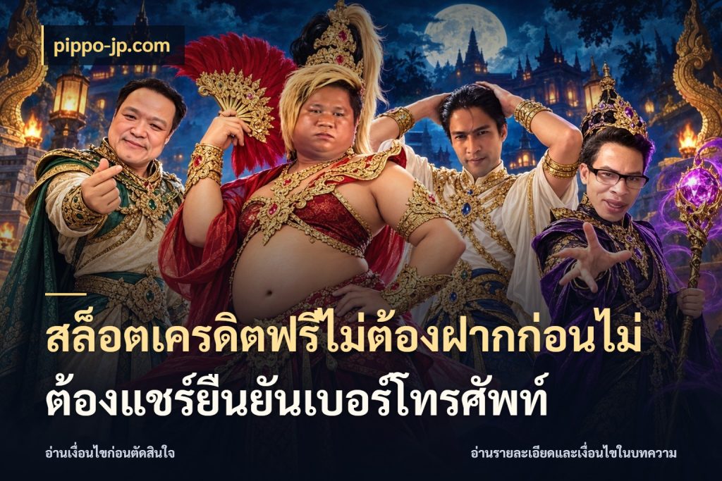 สล็อตเครดิตฟรีไม่ต้องฝากก่อนไม่ต้องแชร์ยืนยันเบอร์โทรศัพท์ pippo-jp.com จับมุมเด่นของเครดิตฟรีให้ตรงใจ