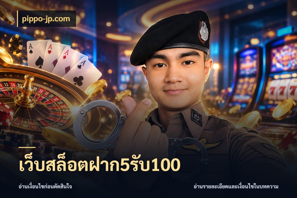 เว็บสล็อตฝาก5รับ100 เครดิตกับรูปแบบโปรที่ตรงใจ ในมุม pippo-jp.com