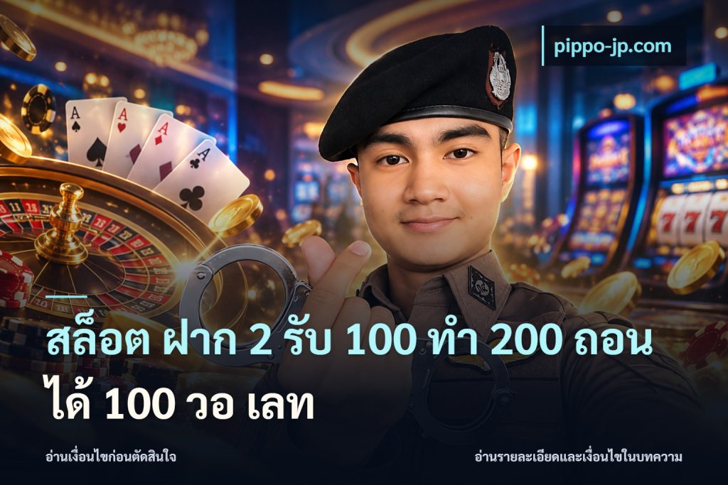 สล็อต ฝาก 2 รับ 100 ทํา 200 ถอนได้ 100 วอ เลท