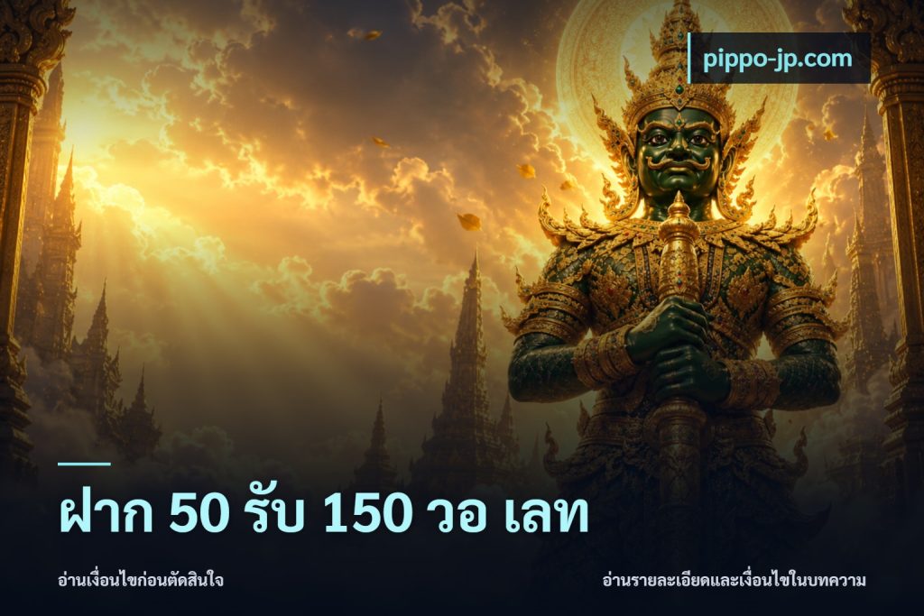 ฝาก 50 รับ 150 วอ เลท