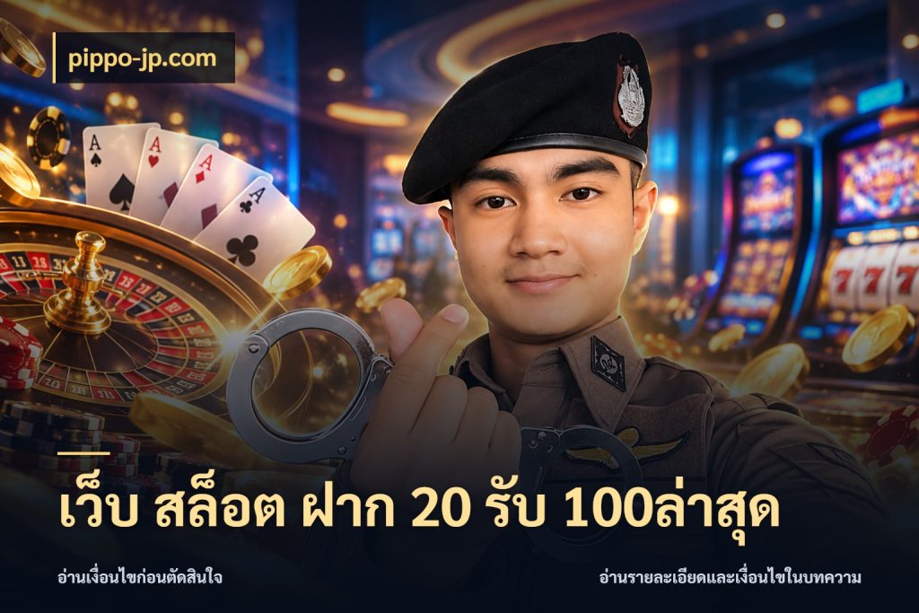 เว็บ สล็อต ฝาก 20 รับ 100ล่าสุด เปิดมุมโปรให้เข้ากับเกมแนวโปรด สไตล์ pippo-jp.com
