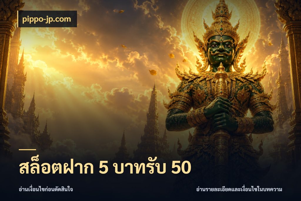 สล็อตฝาก 5 บาทรับ 50 สีสันของโปรฝากและยอดรับ ในมุม pippo-jp.com