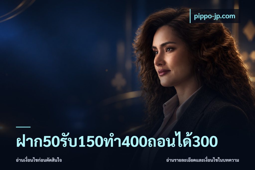 ฝาก50รับ150ทํา400ถอนได้300
