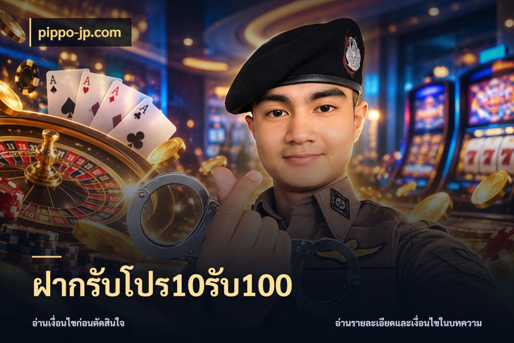 ฝากรับโปร10รับ100 จับคู่โบนัสกับสไตล์เกมที่ชอบ กับ pippo-jp.com