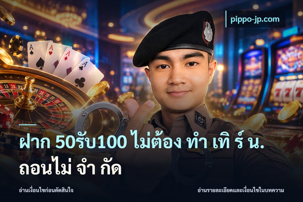 ฝาก 50รับ100 ไม่ต้อง ทํา เทิ ร์ น. ถอนไม่ จํา กัด