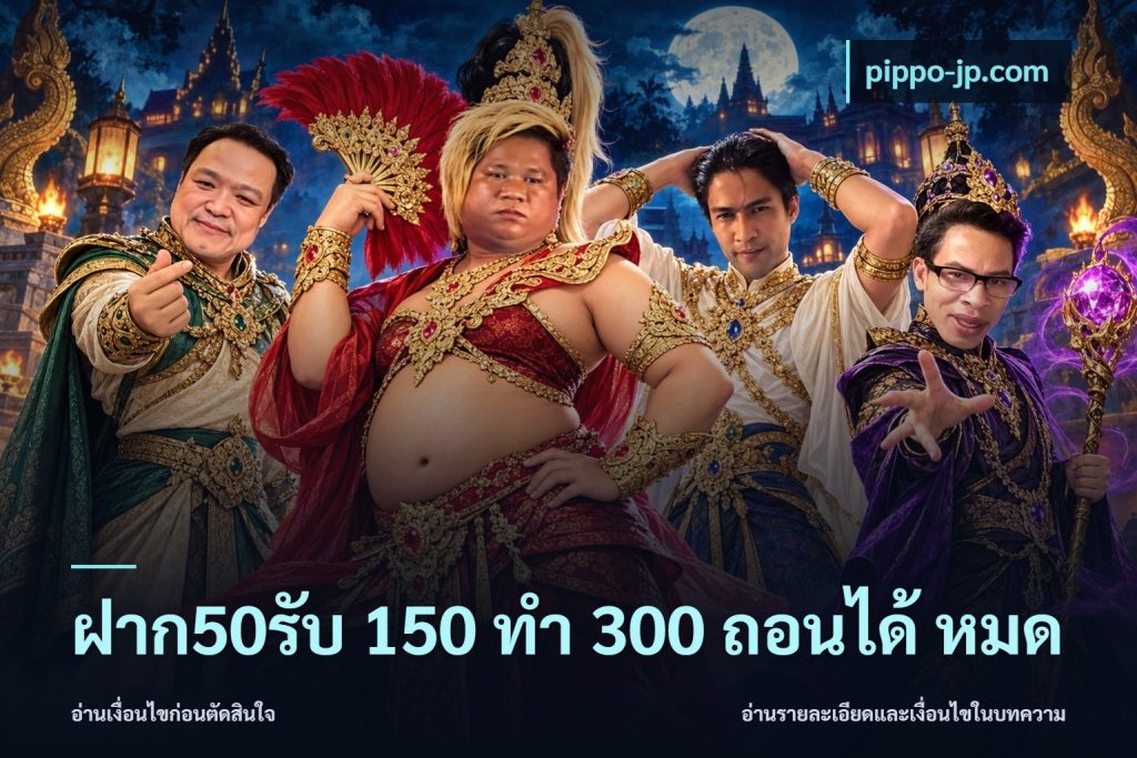ฝาก50รับ 150 ทำ 300 ถอนได้ หมด