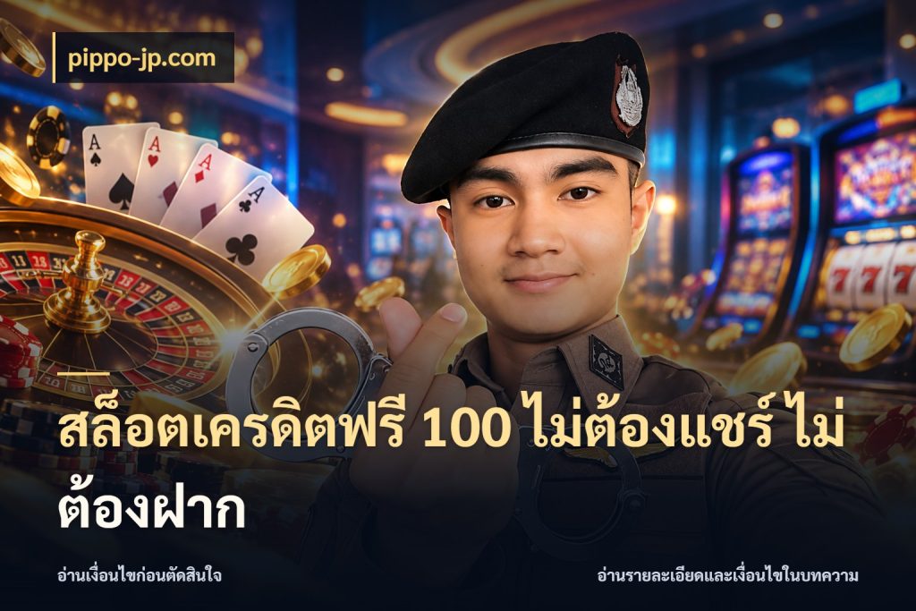สล็อตเครดิตฟรี 100 ไม่ต้องแชร์ ไม่ต้องฝาก สายโบนัสเลือกมุมเครดิตให้ตรงสไตล์ ในมุม pippo-jp.com