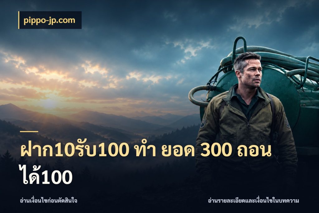ฝาก10รับ100 ทํา ยอด 300 ถอนได้100 เครดิตกับรูปแบบโปรที่ตรงใจ สไตล์ pippo-jp.com