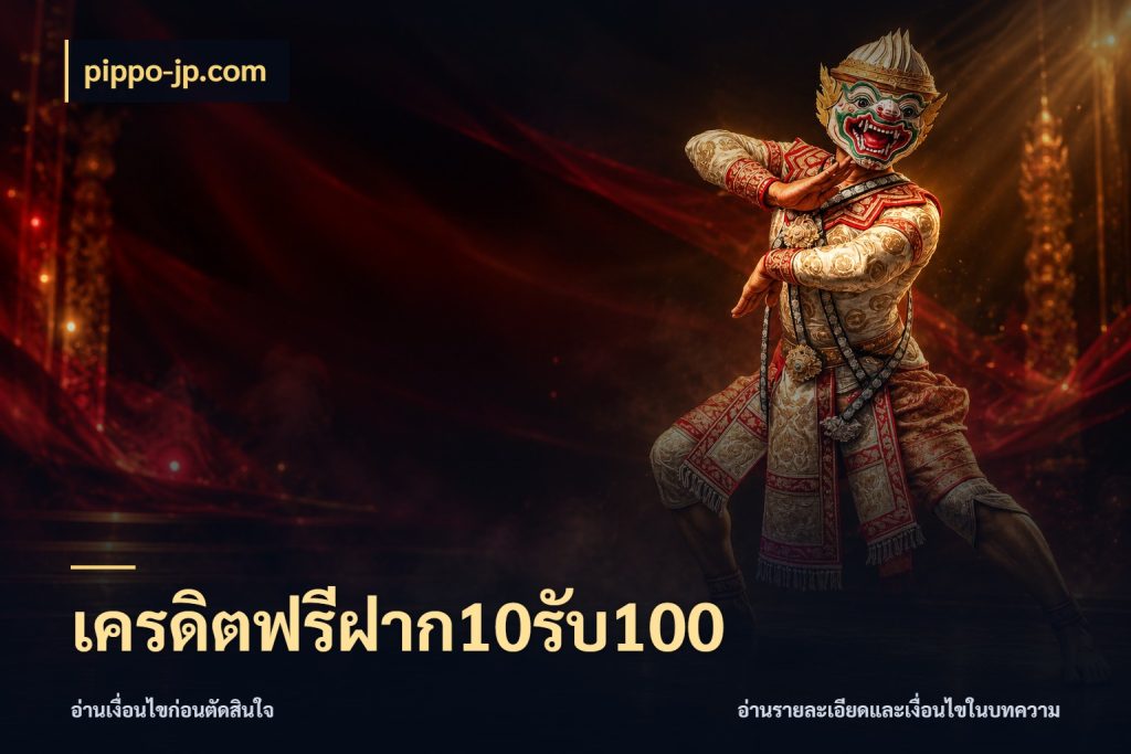เครดิตฟรีฝาก10รับ100 โปรยอดรับที่สายเกมสนใจ กับ pippo-jp.com
