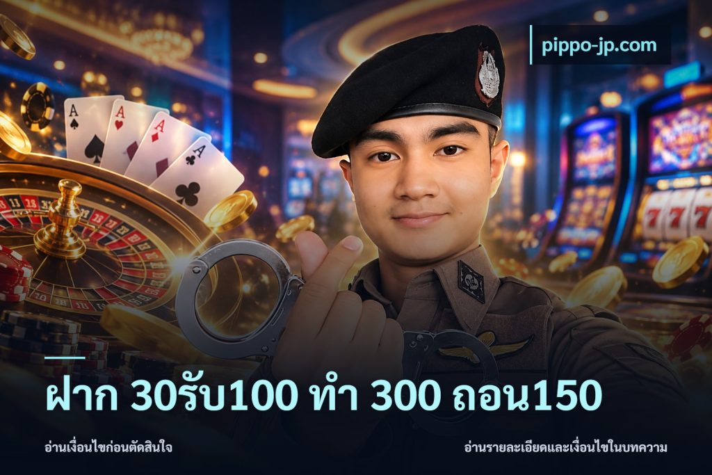 ฝาก 30รับ100 ทํา 300 ถอน150