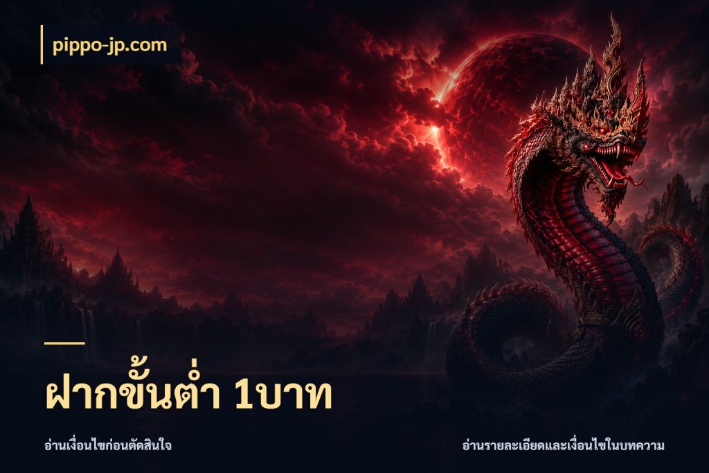 ฝากขั้นต่ำ 1บาท เงินตั้งต้นกับความสนุกที่คุณกำหนด ในมุม pippo-jp.com