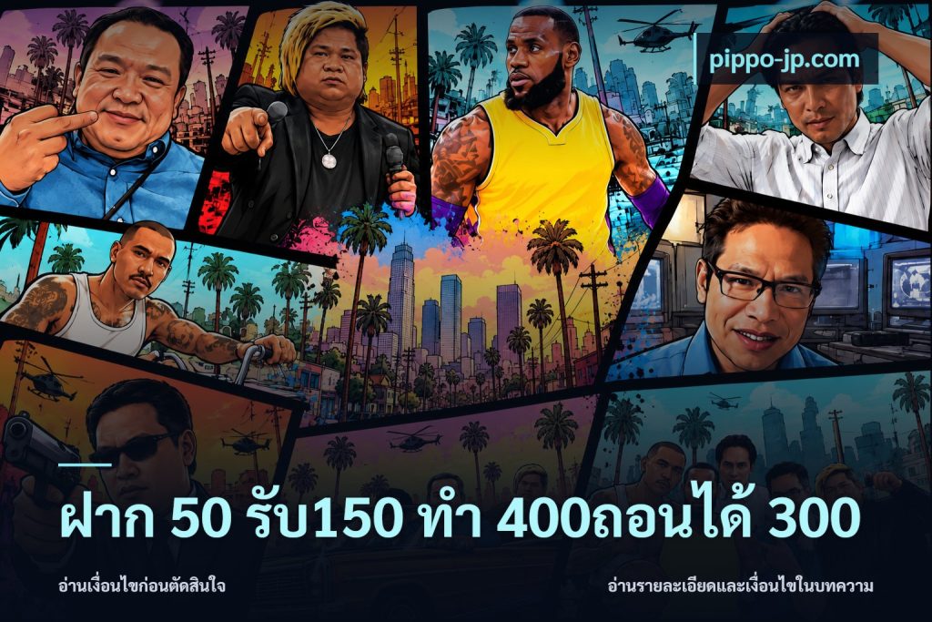 ฝาก 50 รับ150 ทํา 400ถอนได้ 300